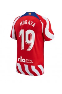 Fotbalové Dres Atletico Madrid Alvaro Morata #19 Domácí Oblečení 2022-23 Krátký Rukáv